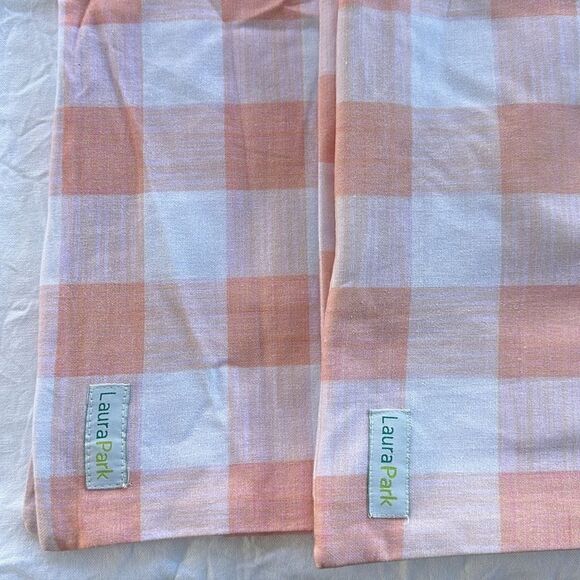 Laura Park Gingham Throw Pillow Covers 22”x22” - Picture 3 of 6